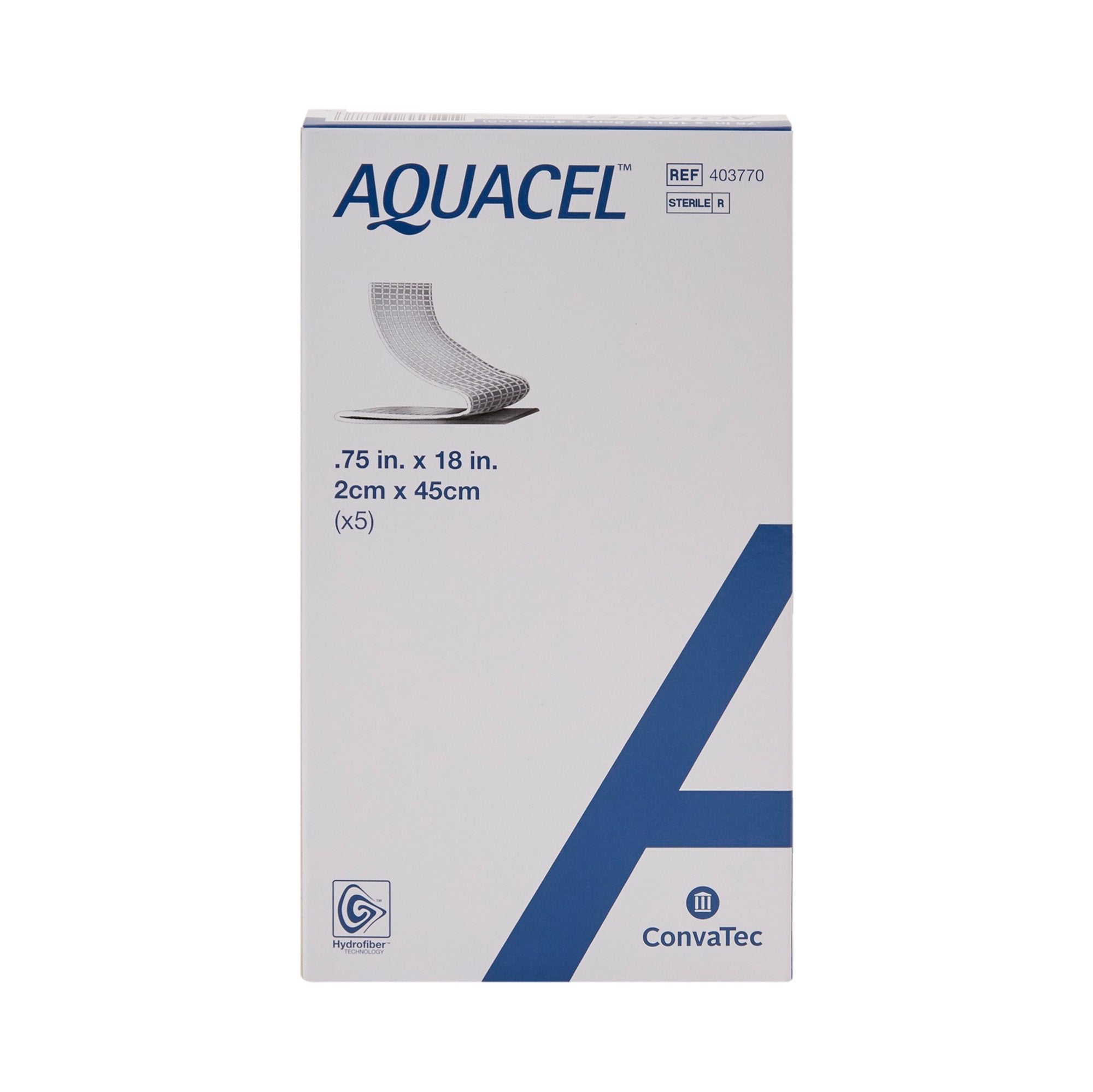 Gelling Fiber Wound Dressing Aquacel Ribbon 3/4 X 18 Inch Ribbon Sterile,Packaging Type- Each