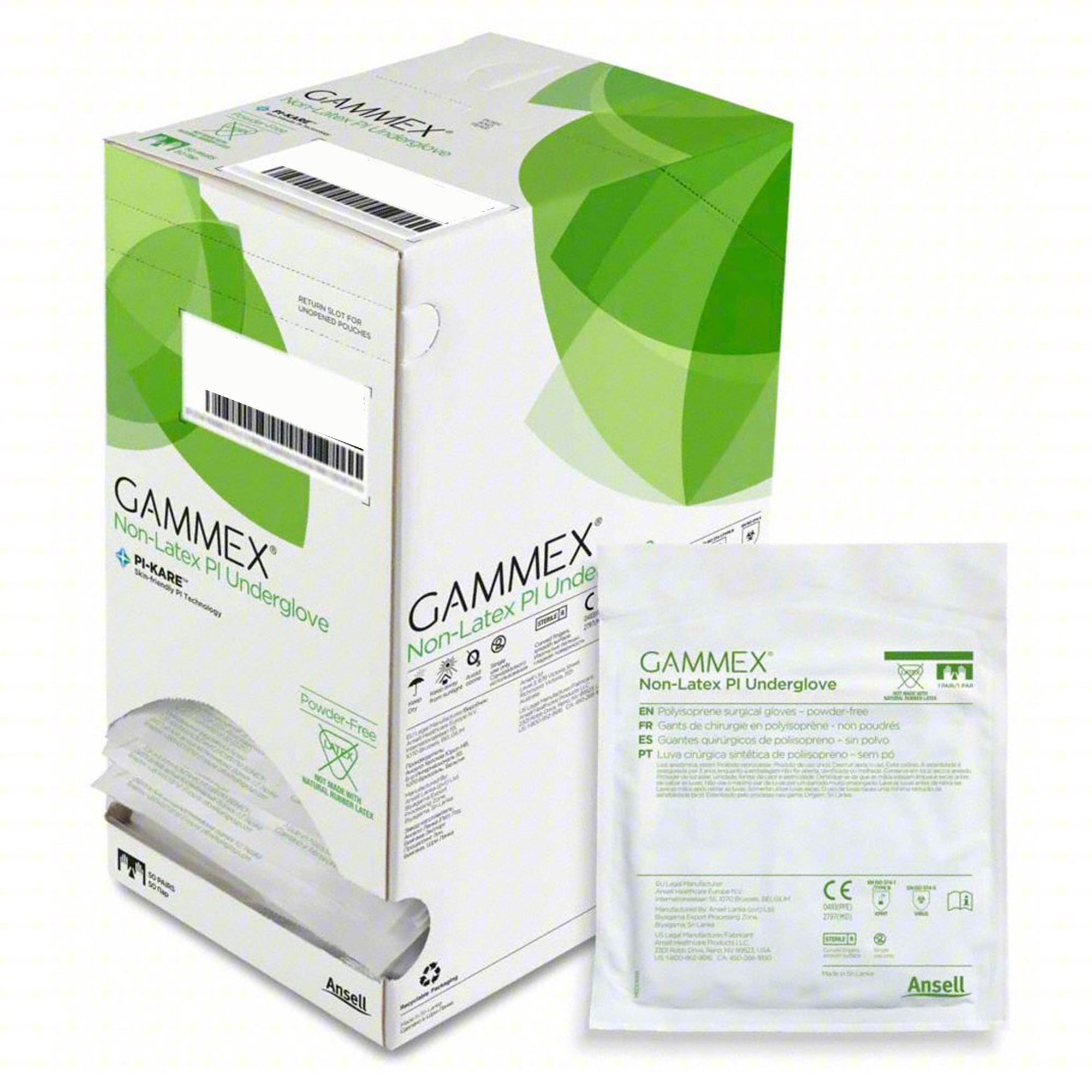 Surgical Underglove GAMMEX Non-Latex PI Underglove Size 6 Sterile Polyisoprene Standard Cuff Length Micro-Textured Green Chemo Tested, Packaging Type- Box