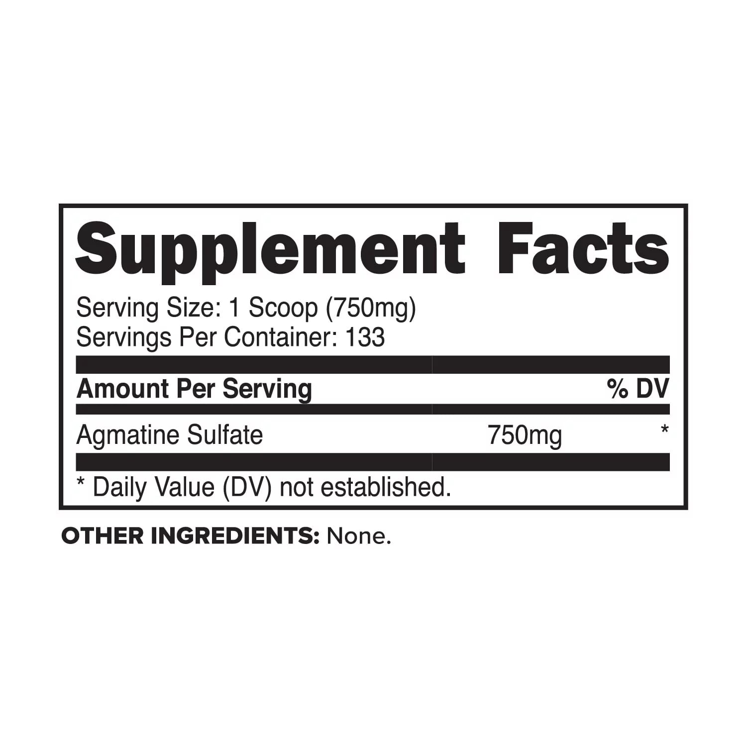 Agmatine Sulfate Powder Supplement, 100 Grams, for Nitric Oxide and Performance