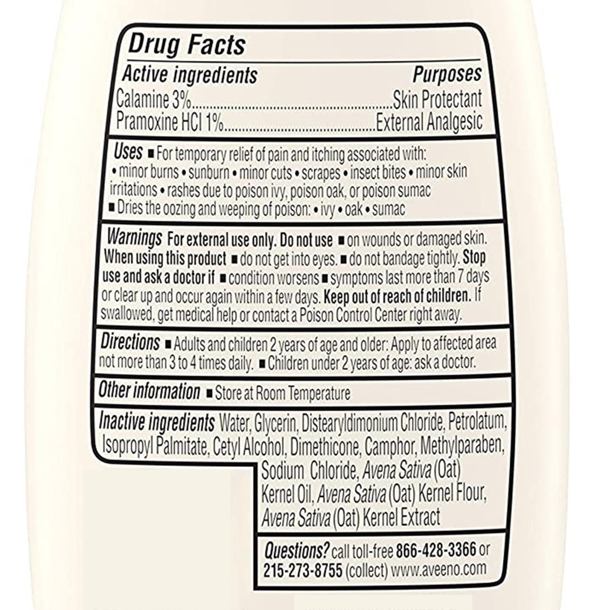Anti-Itch Hand and Body Lotion Aveeno Anti-Itch 4 oz. Bottle Unscented Lotion,Packaging Type- Each