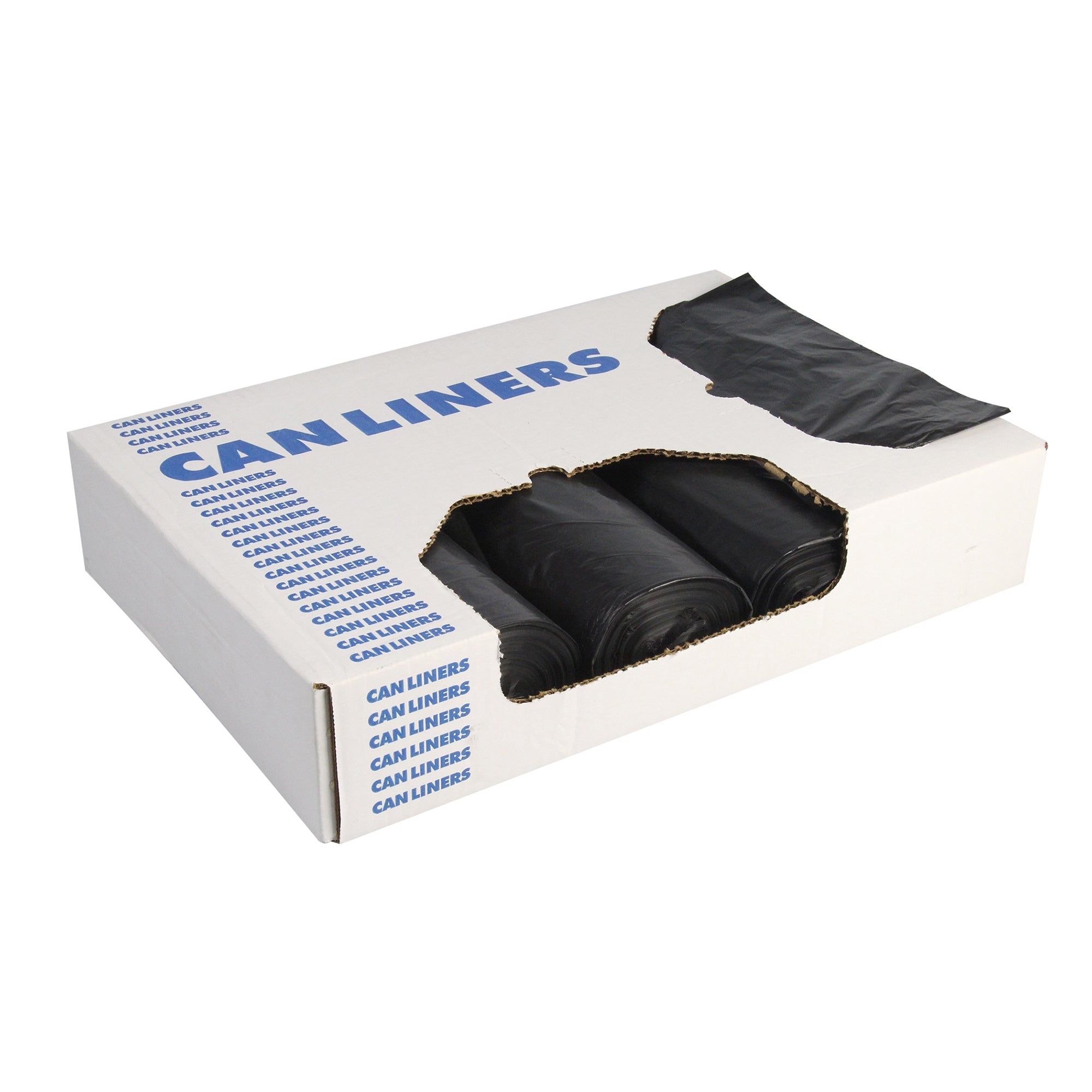 Trash Bag Heritage 60 gal. Black Reprocessed Resin 1.5 mil 38 X 58 Inch Star Seal Bottom Flat Pack, Packaging Type- Case