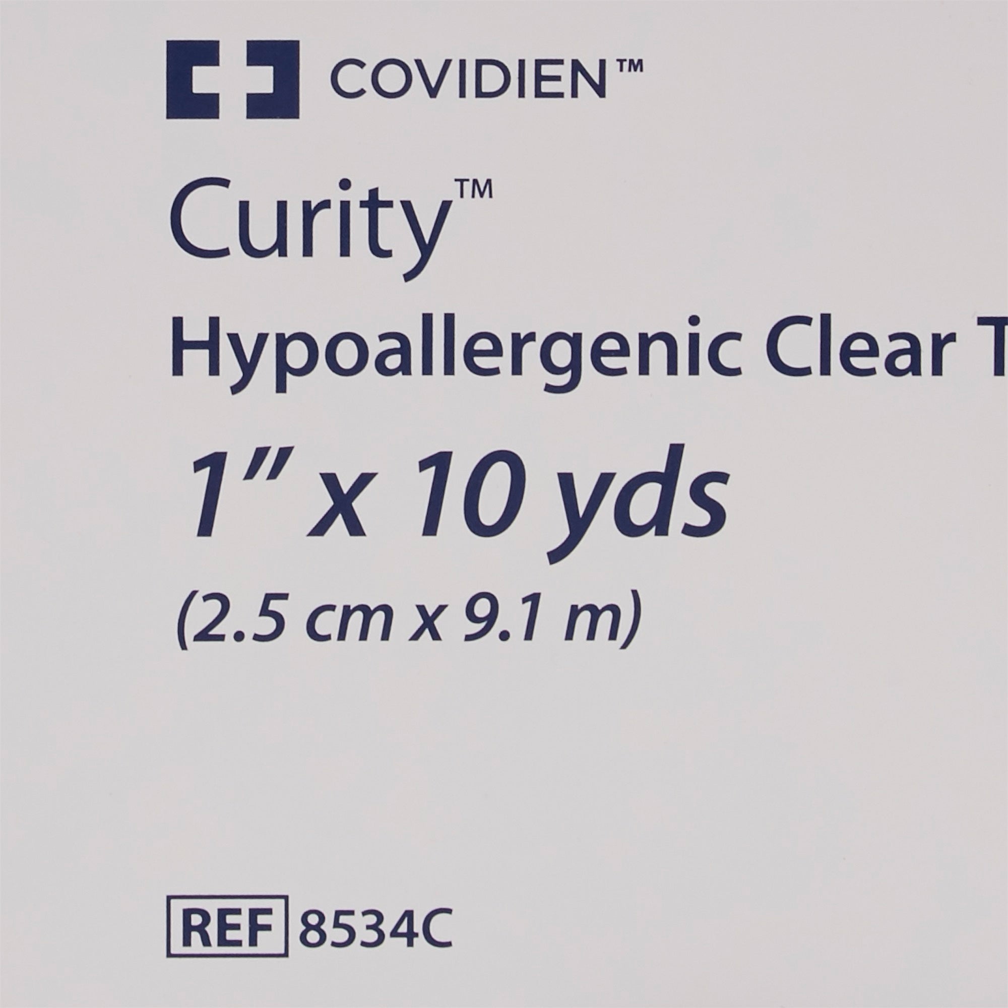 Hypoallergenic Medical Tape Kendall Hypoallergenic Clear Transparent 1 Inch X 10 Yard Plastic NonSterile,Packaging Type- Box
