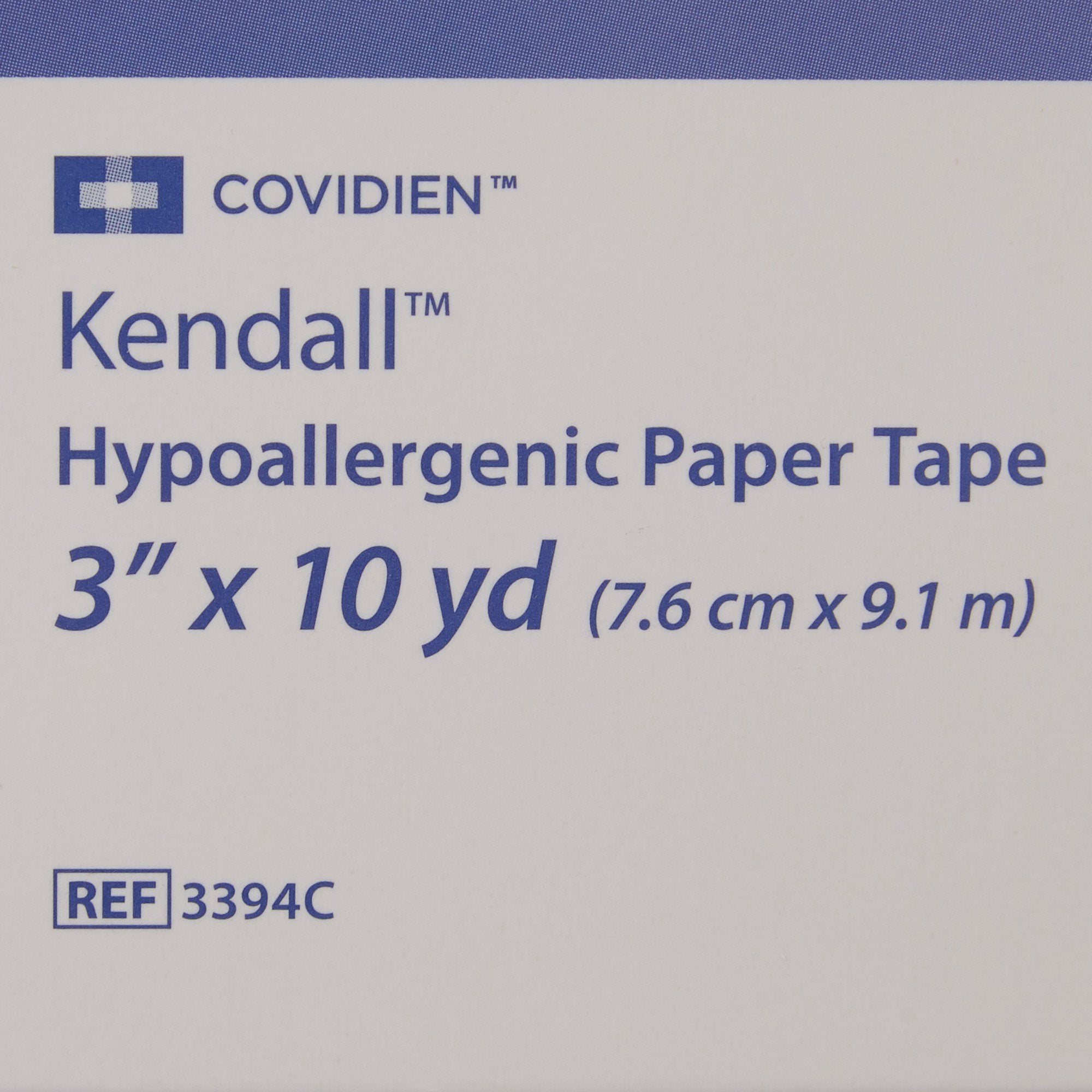 Hypoallergenic Medical Tape Kendall Hypoallergenic White 3 Inch X 10 Yard Paper NonSterile,Packaging Type- Box