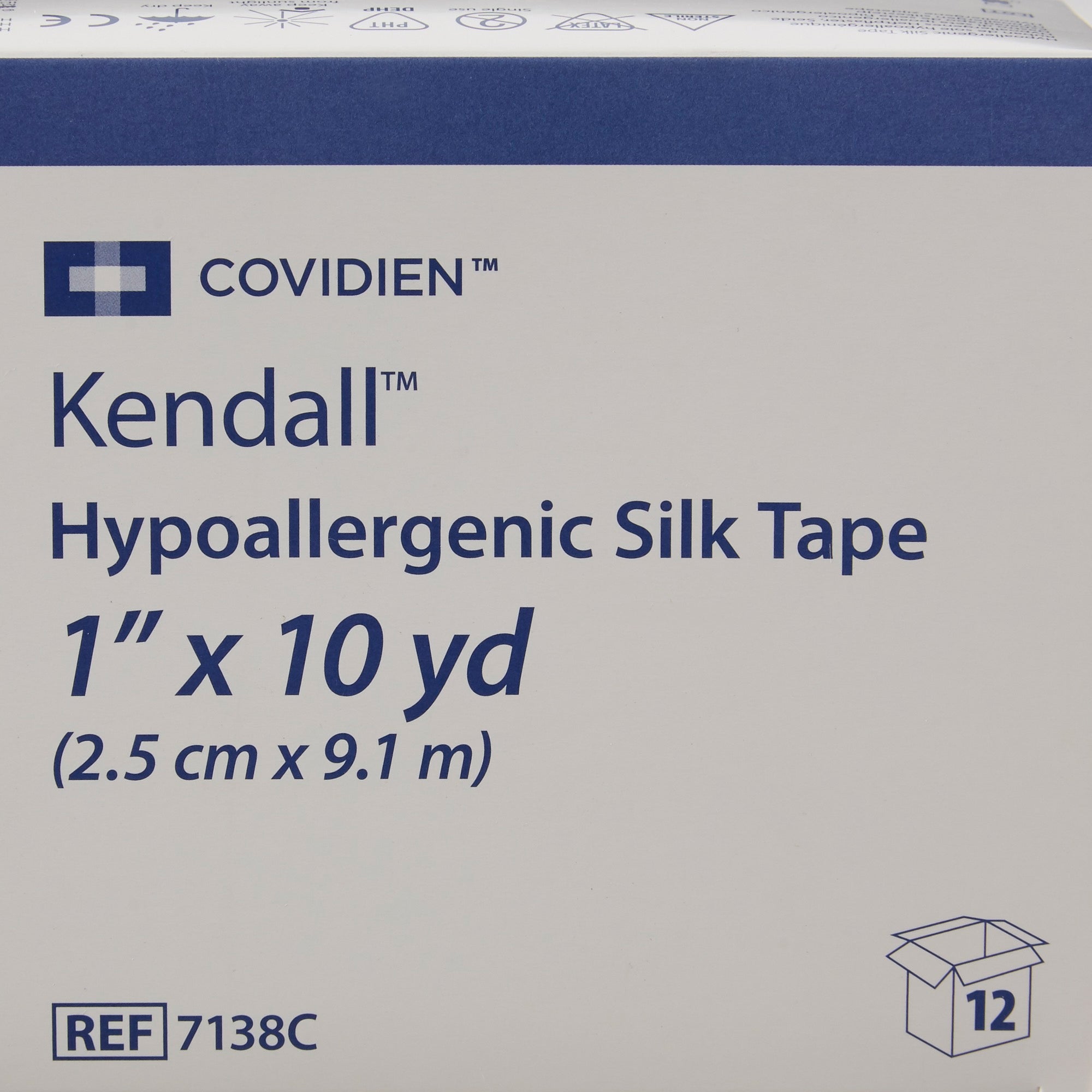 Hypoallergenic Medical Tape Kendall Hypoallergenic Silk White 1 Inch X 10 Yard Silk-Like Cloth NonSterile,Packaging Type- Box
