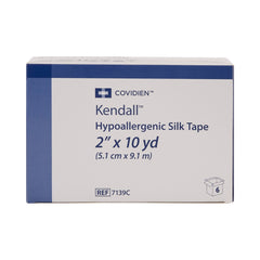 Hypoallergenic Medical Tape Kendall Hypoallergenic Silk White 2 Inch X 10 Yard Silk-Like Cloth NonSterile,Packaging Type- Box
