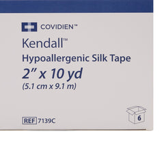 Hypoallergenic Medical Tape Kendall Hypoallergenic Silk White 2 Inch X 10 Yard Silk-Like Cloth NonSterile,Packaging Type- Box
