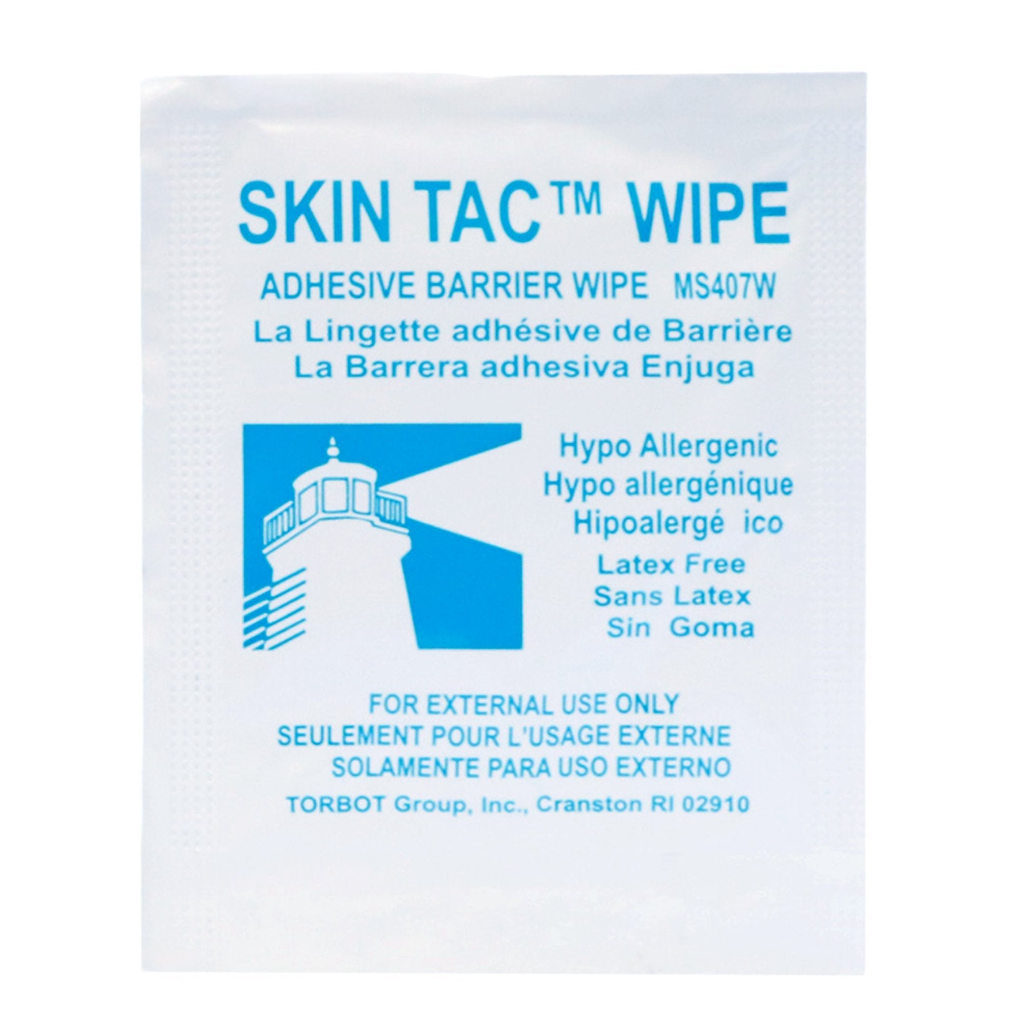 Skin Barrier Wipe Skin Tac 78 to 82% Strength Isopropyl Alcohol Individual Packet NonSterile
