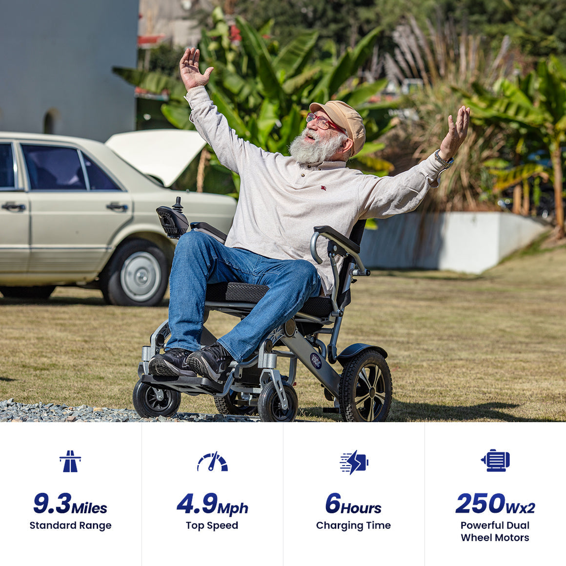 V53 Top-selling Power Wheelchair 10AH - Compact 10AH Battery