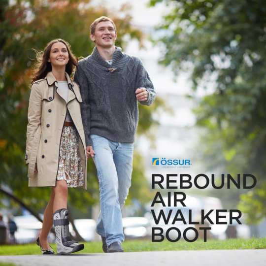 Air Walker Boot Rebound Air Walker Pneumatic Adult Medium Tall,Packaging Type- Each