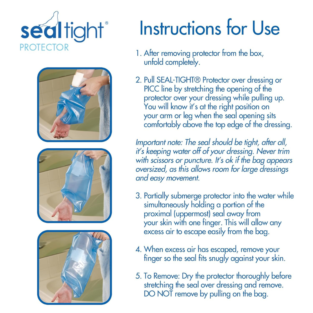 Brownmed Seal-tight Knee Cast And Bandage Protector  Medium