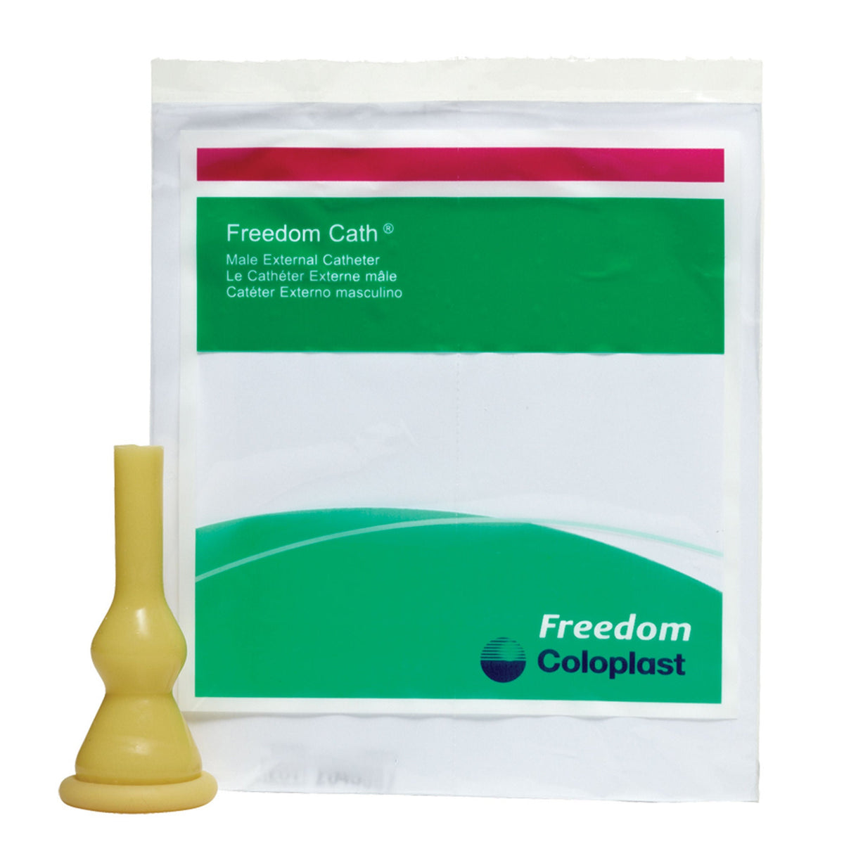 Male External Catheter Active Cath Self-Adhesive Strip Latex Large | 100/Case Large · Case of 100