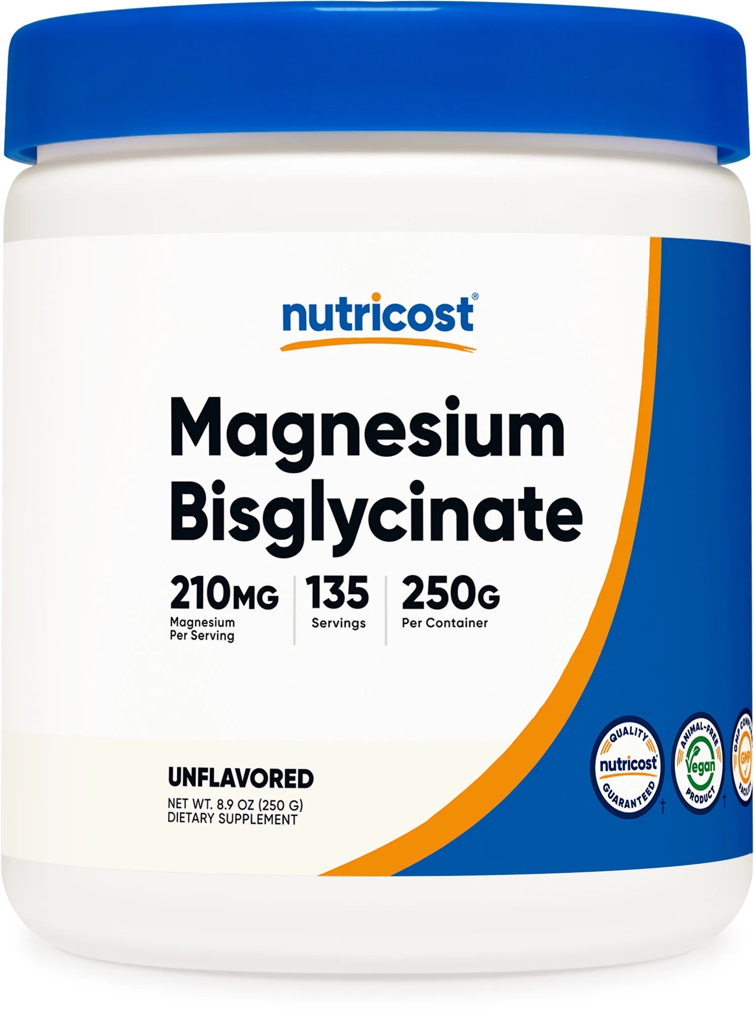 Magnesium Bisglycinate Powder (Unflavored, 250 Grams)