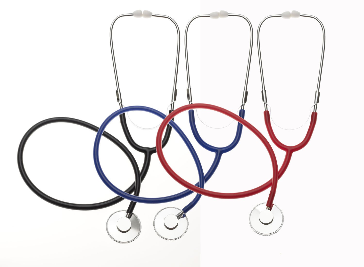 General Exam Stethoscope Medline Black 1-Tube 22 Inch Tube Single Sided Chestpiece