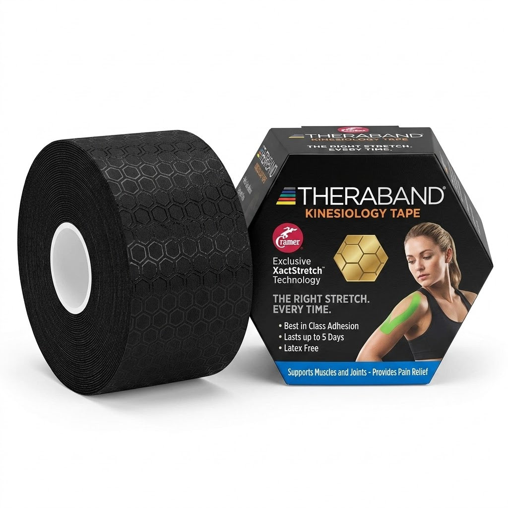 Theraband Kinesiology Tapebulk 2  X 103.3' Black/black