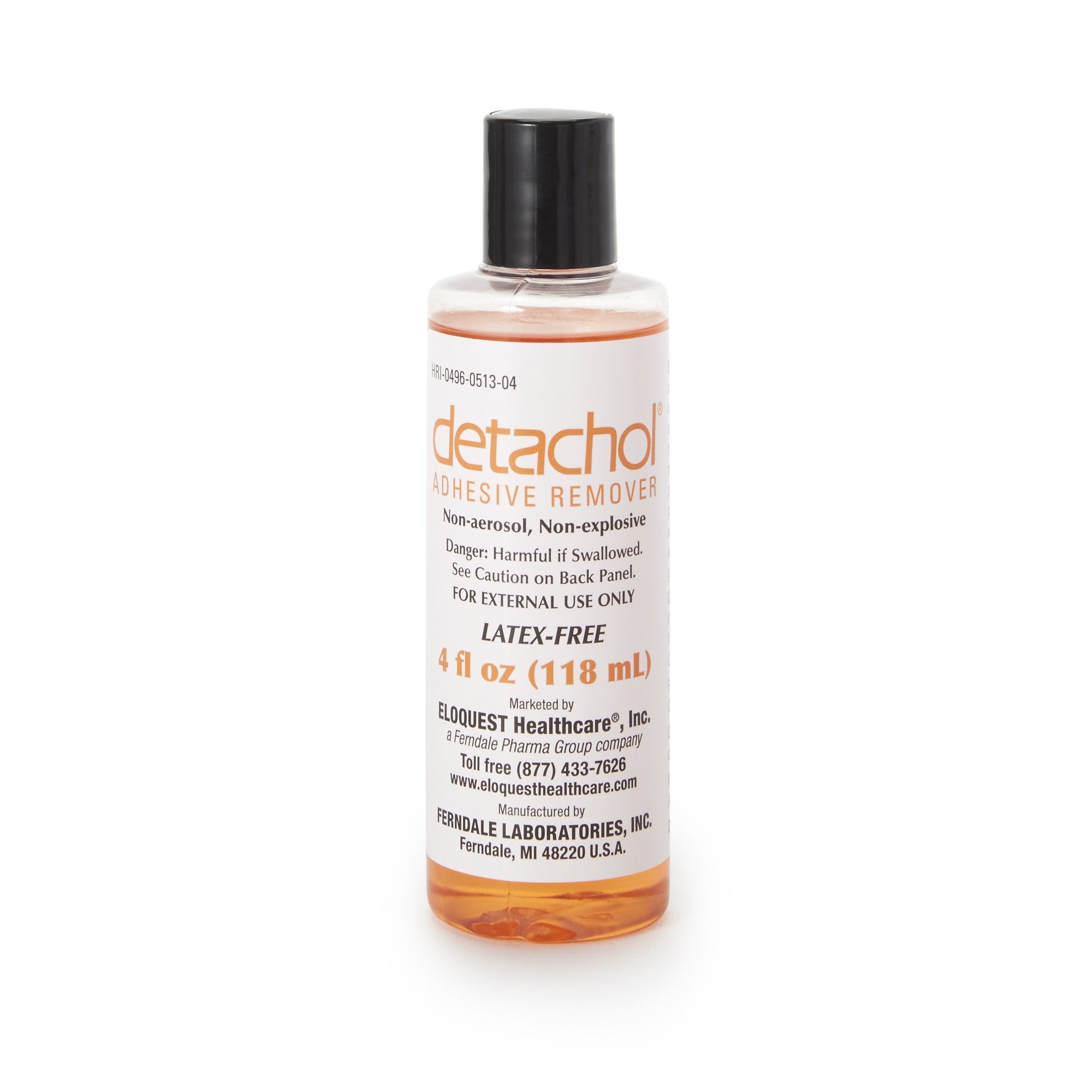Adhesive Remover Detachol Liquid 4 oz.