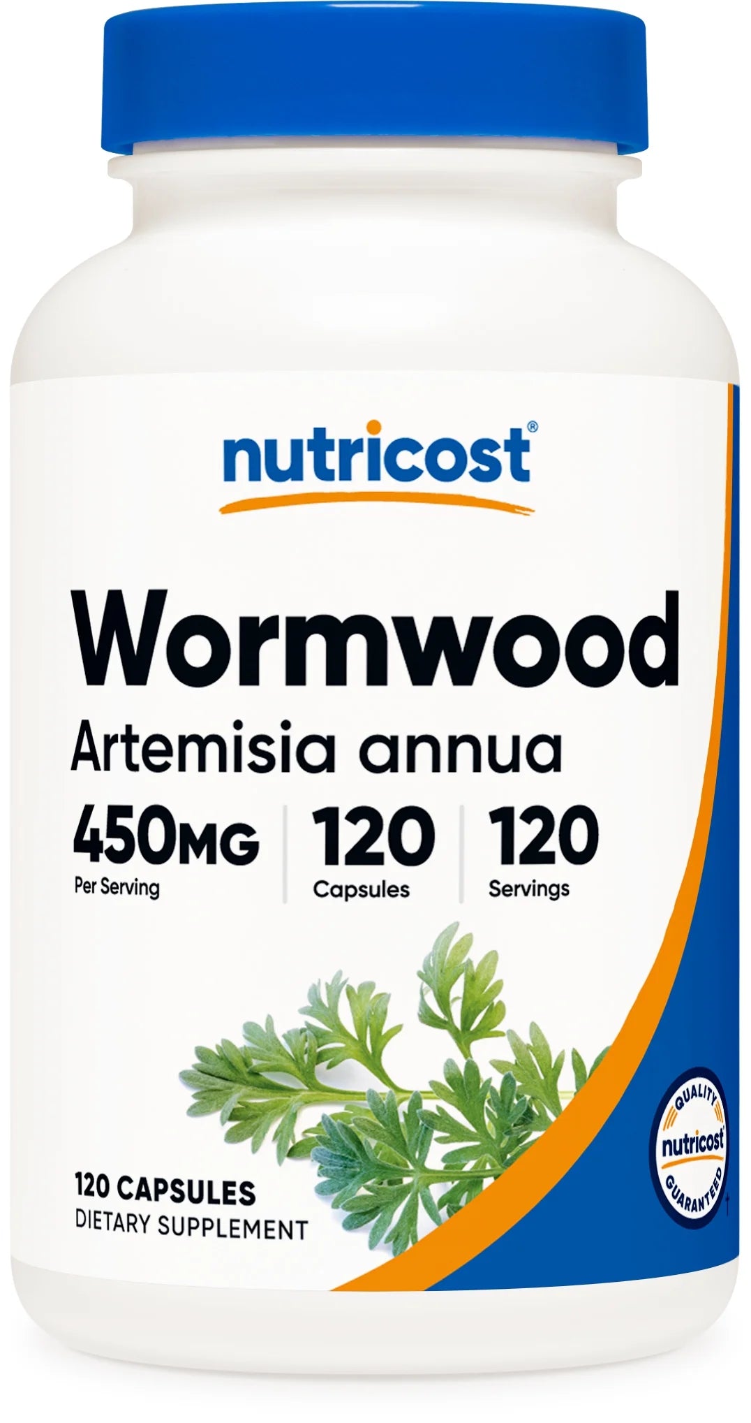 Wormwood Capsules 450Mg 120 Capsules - Gluten Free and Non-Gmo Supplement