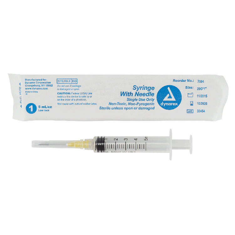 Dynarex Syringes With Needle