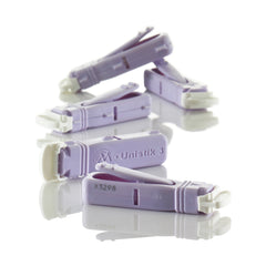 Safety Lancet Unistik 3 28 Gauge Visual Lockout Push Button Activation Finger, Packaging Type- Box