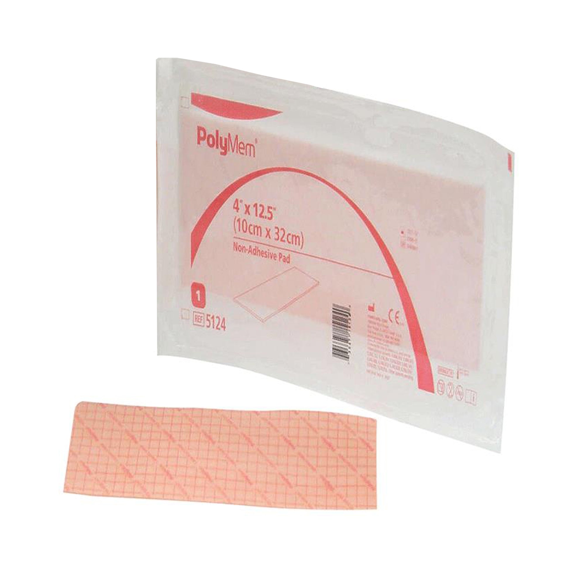 Foam Dressing PolyMem 4 X 12-1/2 Inch Without Border Film Backing Nonadhesive Rectangle Sterile,Packaging Type- Box