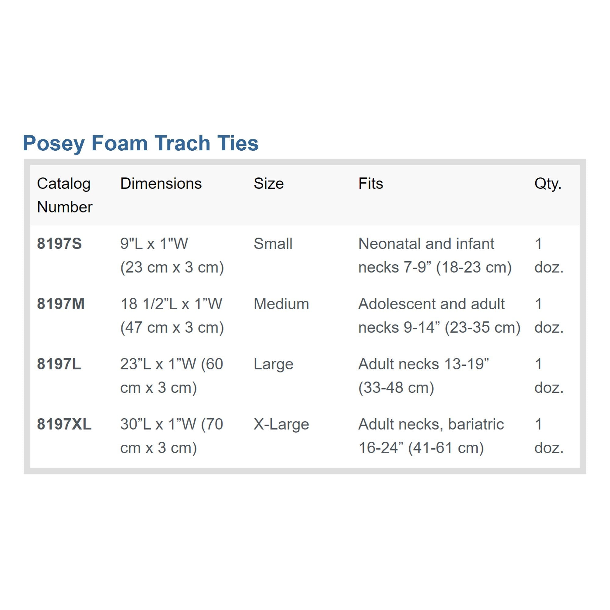 Tracheostomy Tube Holder POSEY 23-1/2 X 1 Inch Adult, Packaging Type- Box