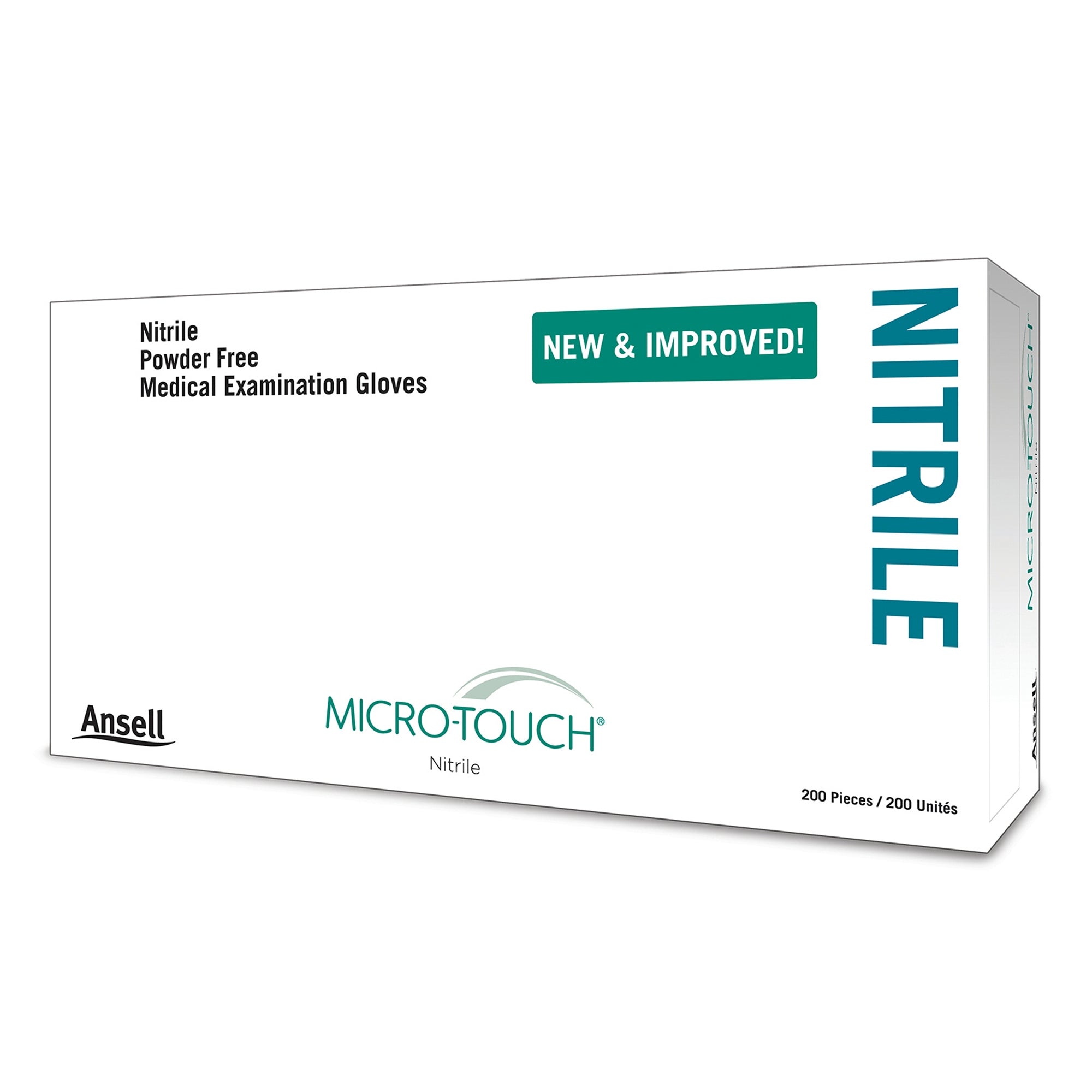 exam glove micro touch nitrile x large nonsterile nitrile standard cuff length textured fingertips blue chemo tested packaging type box