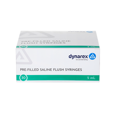 Dynarex Pre-Filled Saline Flush Syringes, Pack Type 30 Box Per Case