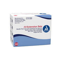 Dynarex IV Extension Sets, Pack Type 100 Case Per Box