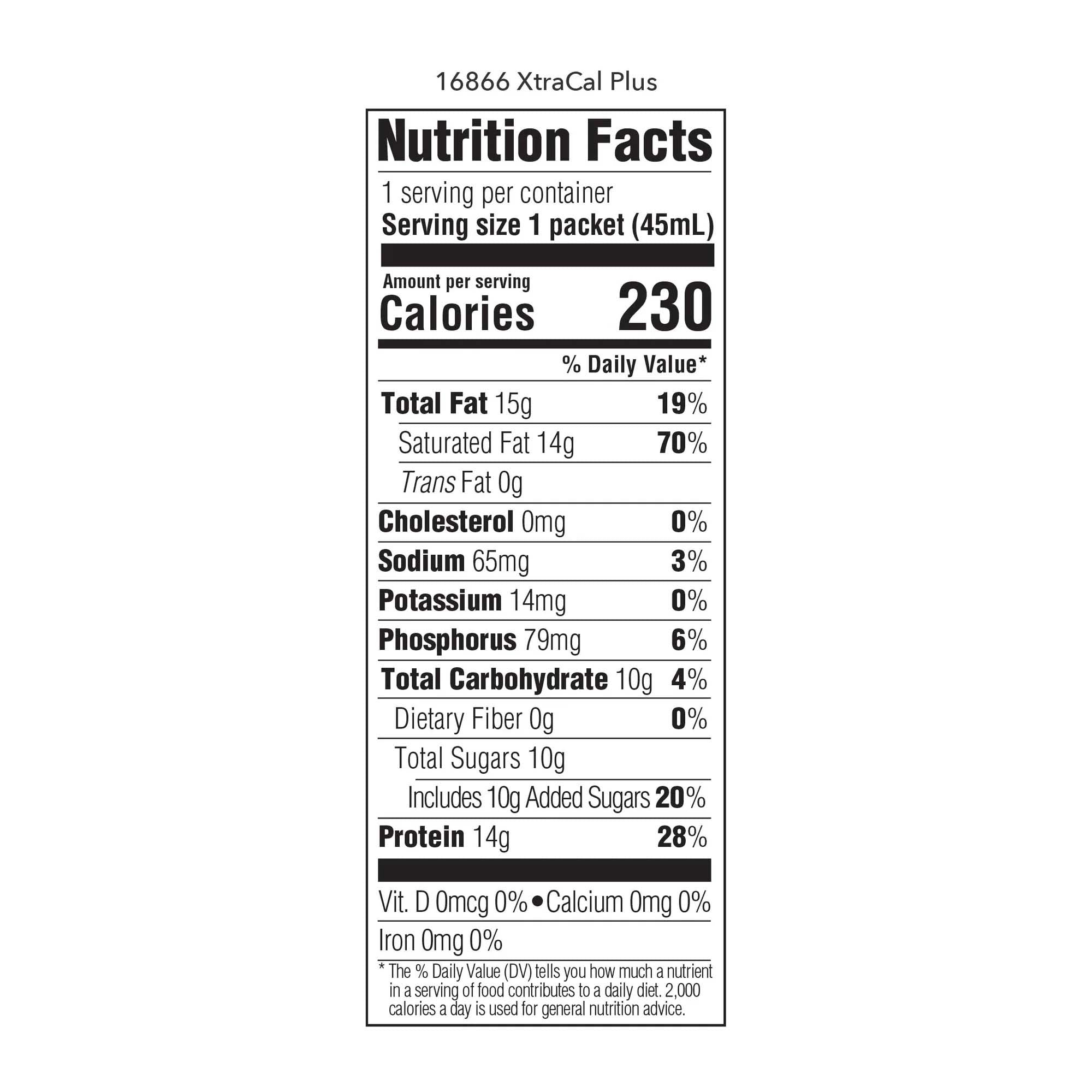 Oral Supplement ProSource XtraCal Neutral Flavor Liquid 1 oz. Individual Packet | (50/Case)