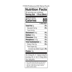 Oral Supplement ProSource ZAC Berry Punch Flavor Liquid 32 oz. Bottle