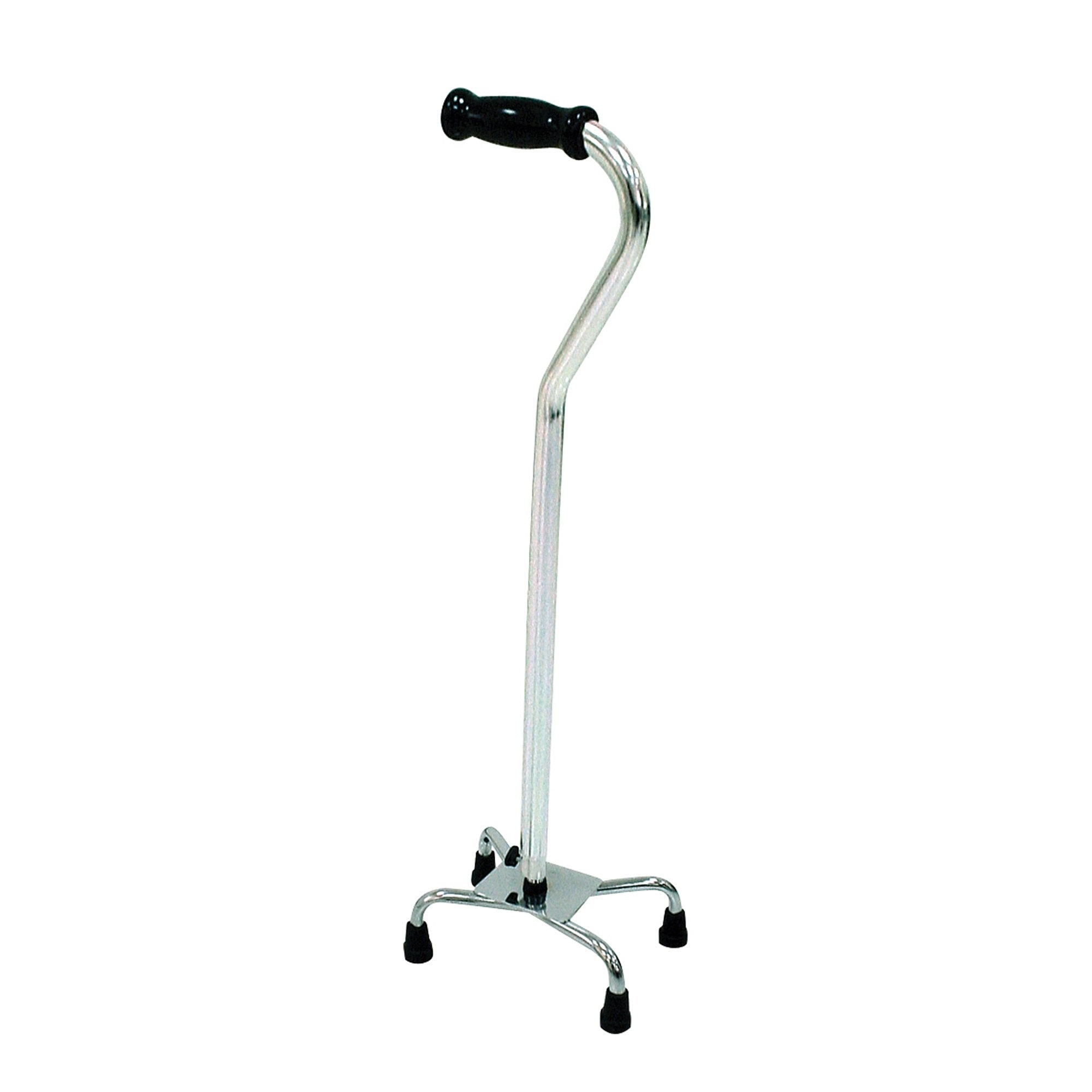 Small Base Quad Cane drive Aluminum 30 to 39 Inch Height Silver