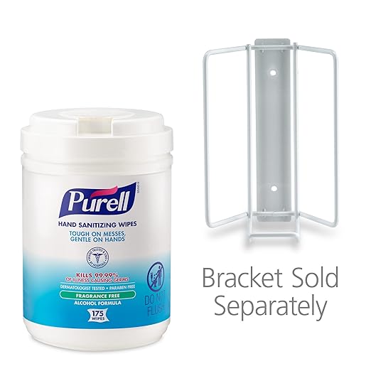 Hand Sanitizing Wipe Purell 175 Count Ethyl Alcohol Wipe Canister, Packaging Type- Case