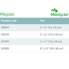 Wound Contact Layer Dressing Mepitel 2 X 3 Inch Sterile, Packaging Type- Box