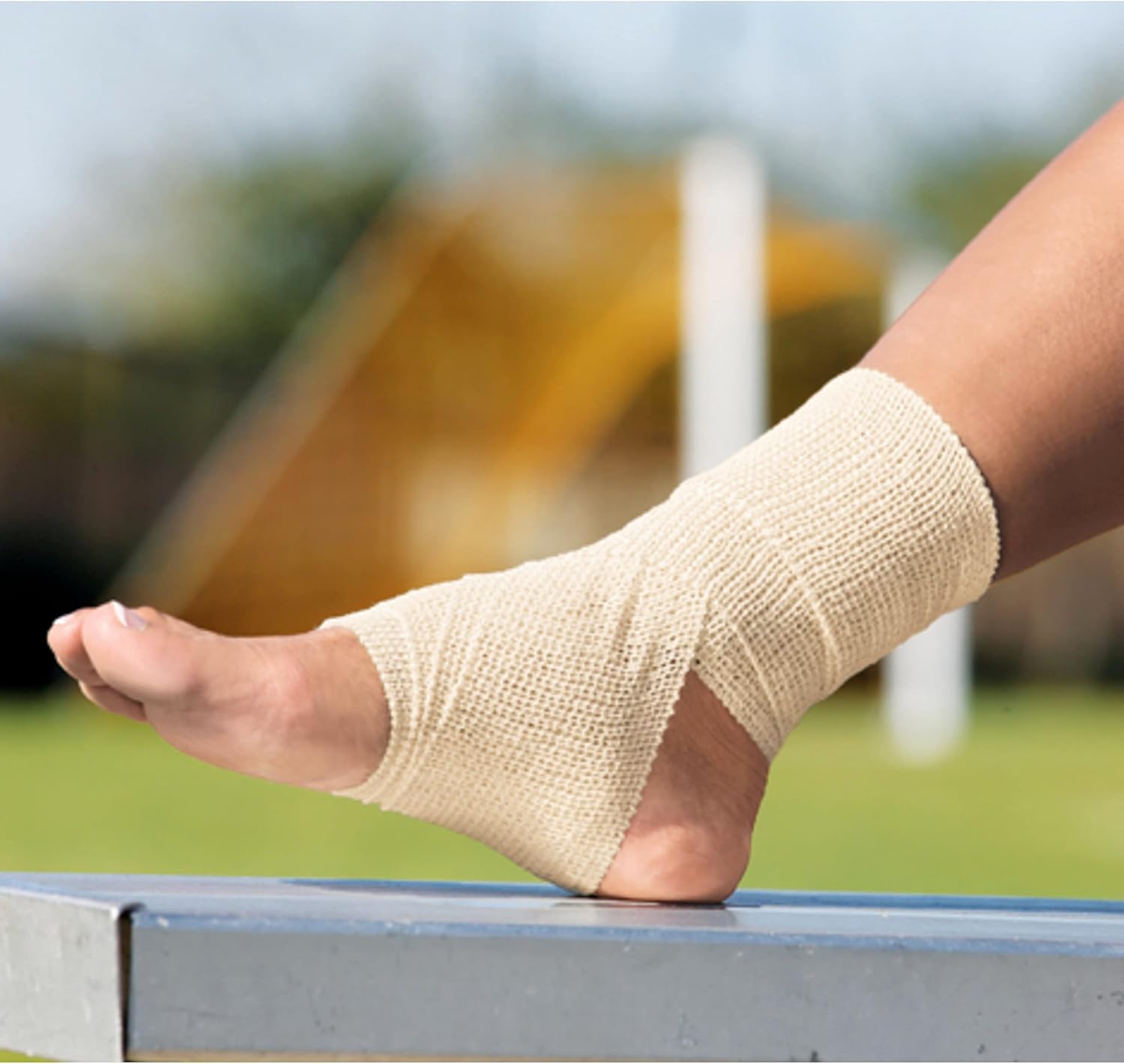 Elastic Bandage 3M ACE 3 Inch Width X 5.3 Foot Self-Adherent Closure Tan NonSterile Standard Compression, Packaging Type- Case