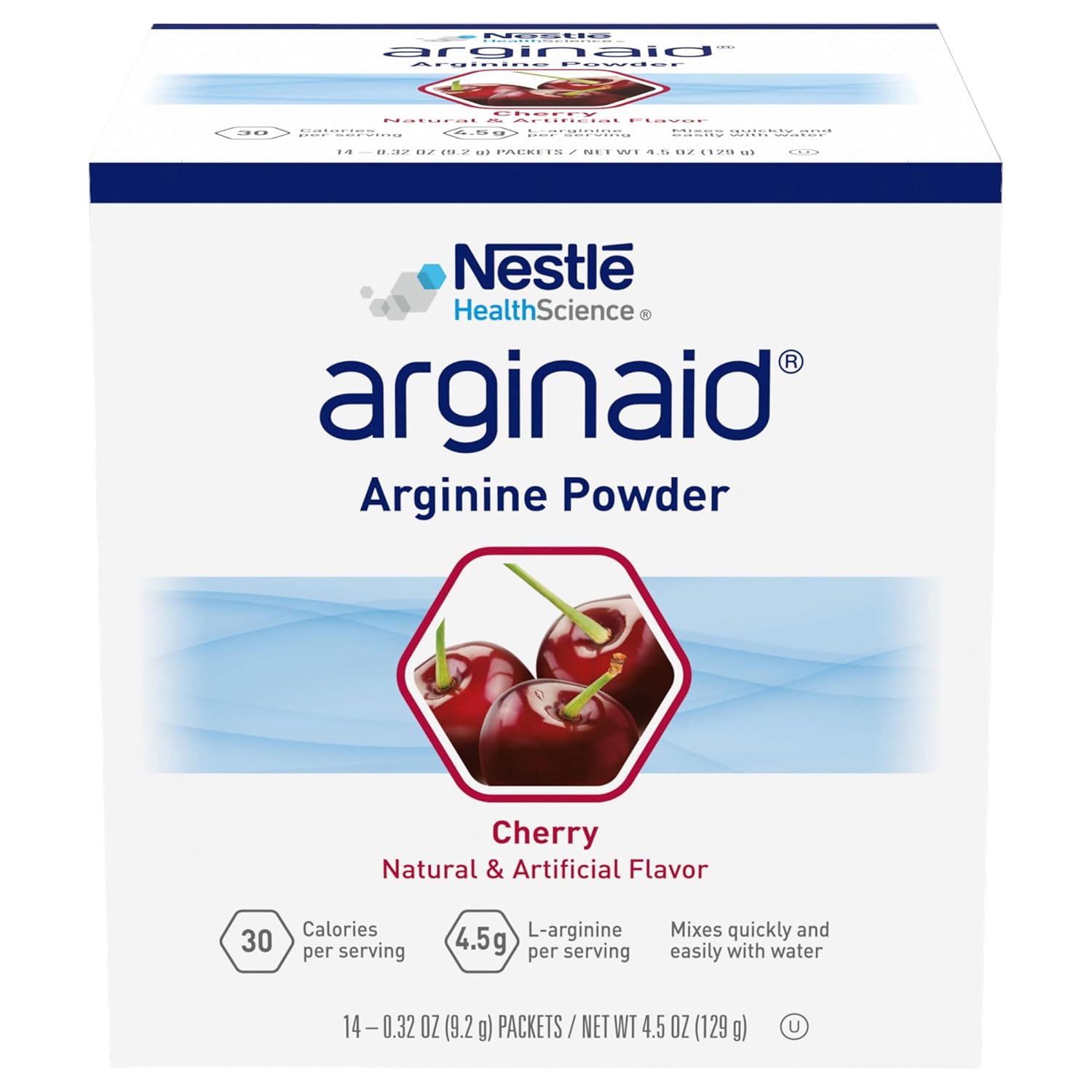 Oral Supplement Arginaid Cherry Flavor Powder 0.32 oz. Individual Packet, Packaging Type- Box