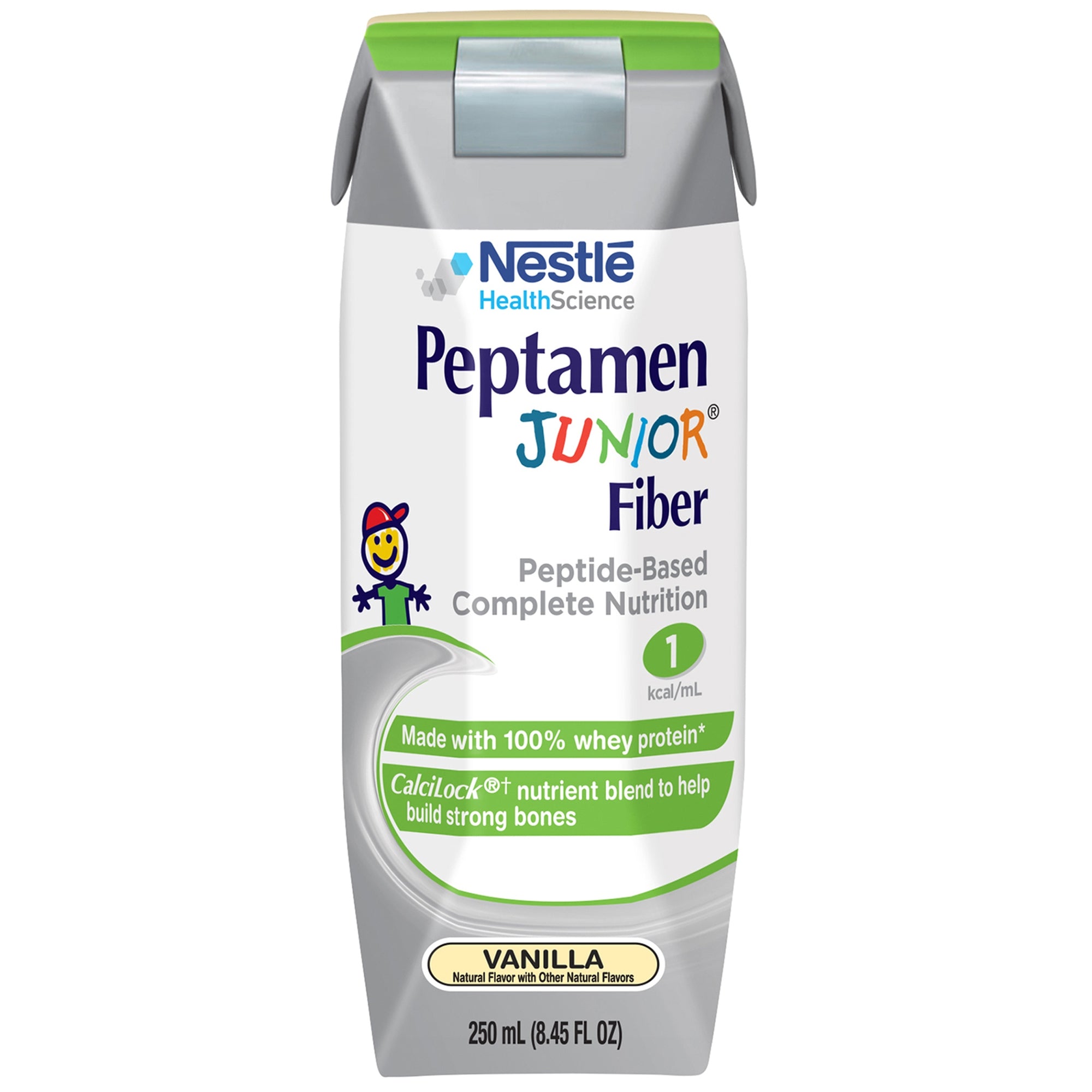 Pediatric Oral Supplement Peptamen Junior Fiber Vanilla Flavor 8.45 oz. Carton Liquid Fiber Impaired GI Function,Packaging Type- Each