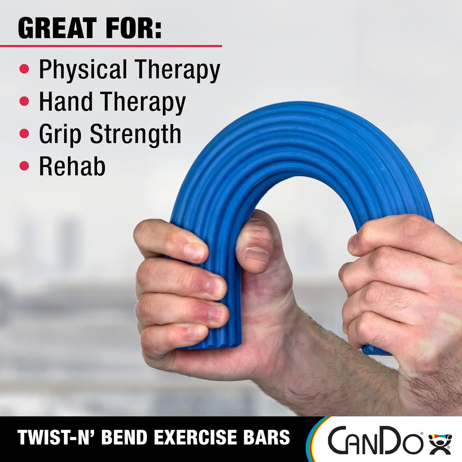 Cando Twist-n-bend Hand/wrist Exerciser  Blue