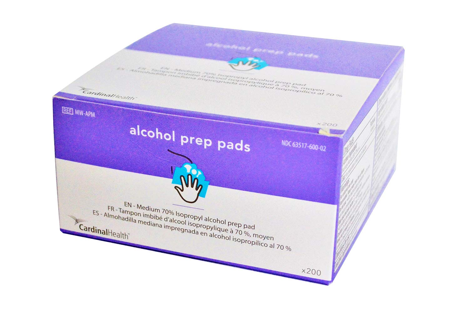Alcohol Prep Pad Cardinal Health 70% Strength Isopropyl Alcohol Individual Packet Medium Sterile, Packaging Type- Case