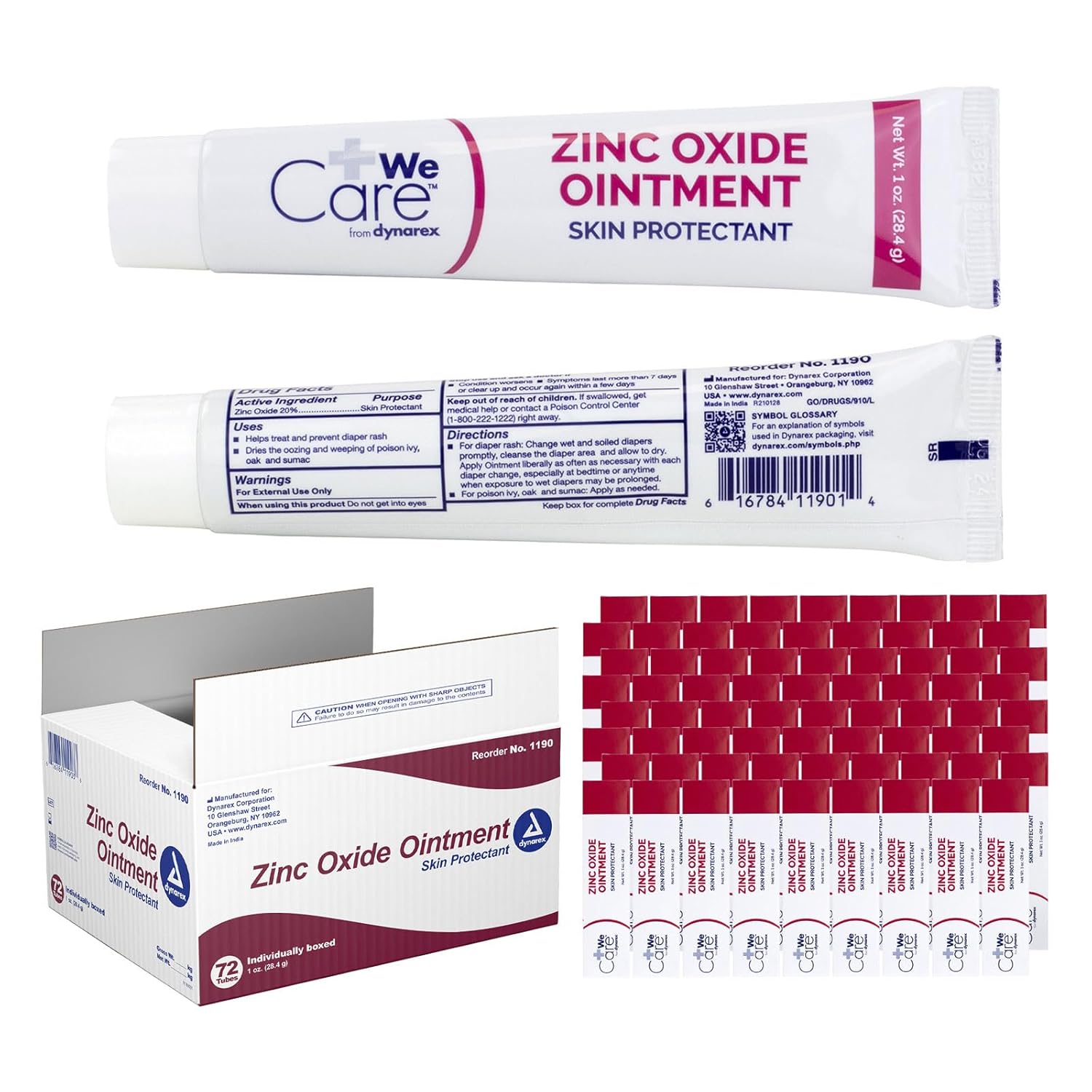 Ungüentos de óxido de zinc Dynarex