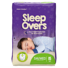 Unisex Youth Absorbent Underwear Cuties Sleep Overs Pull On with Tear Away Seams Small / Medium Disposable Heavy Absorbency, Packaging Type- Case