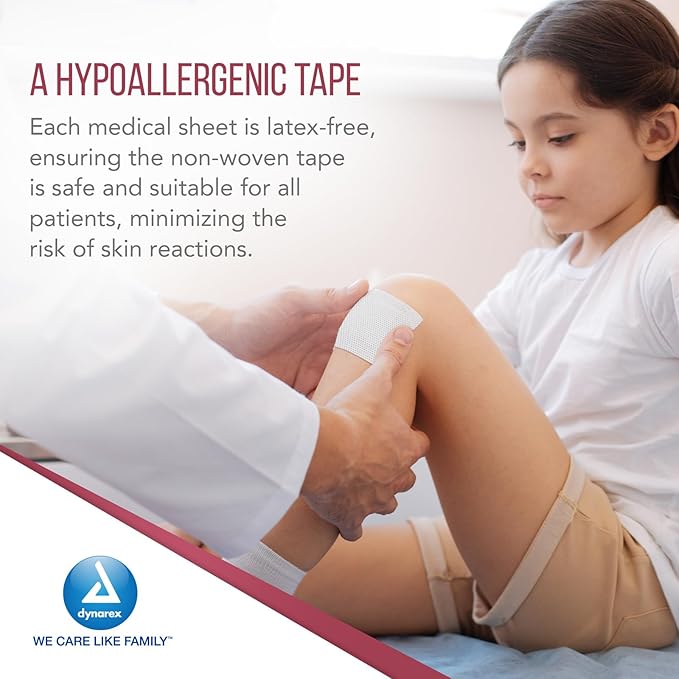 Water Resistant Dressing Retention Tape without Liner Dynarex White 6 Inch X 11 Yard Nonwoven / Adhesive NonSterile,  Packaging Type- Case