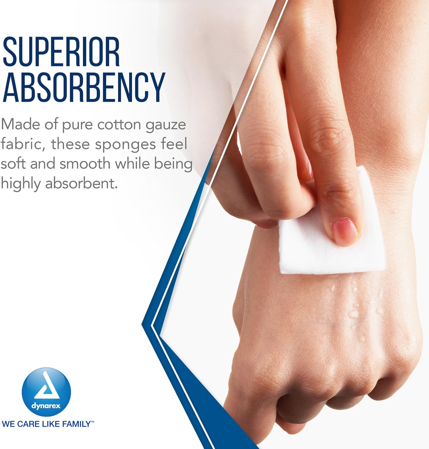 Gauze Sponge Dynarex 2 X 2 Inch 8-Ply NonSterile 200 per Pack, Packaging Type- Case