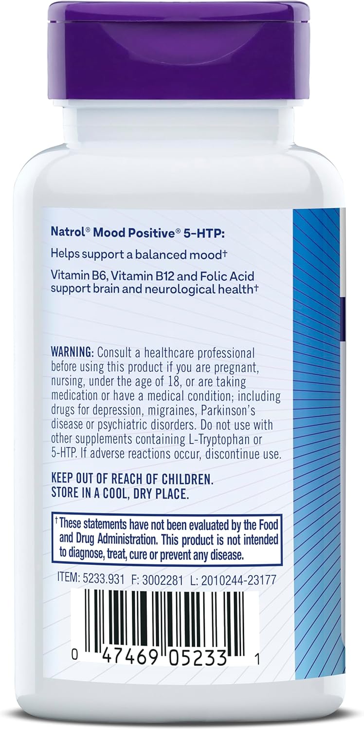 Natrol Mood Positive 5-htp - 50 Tablets