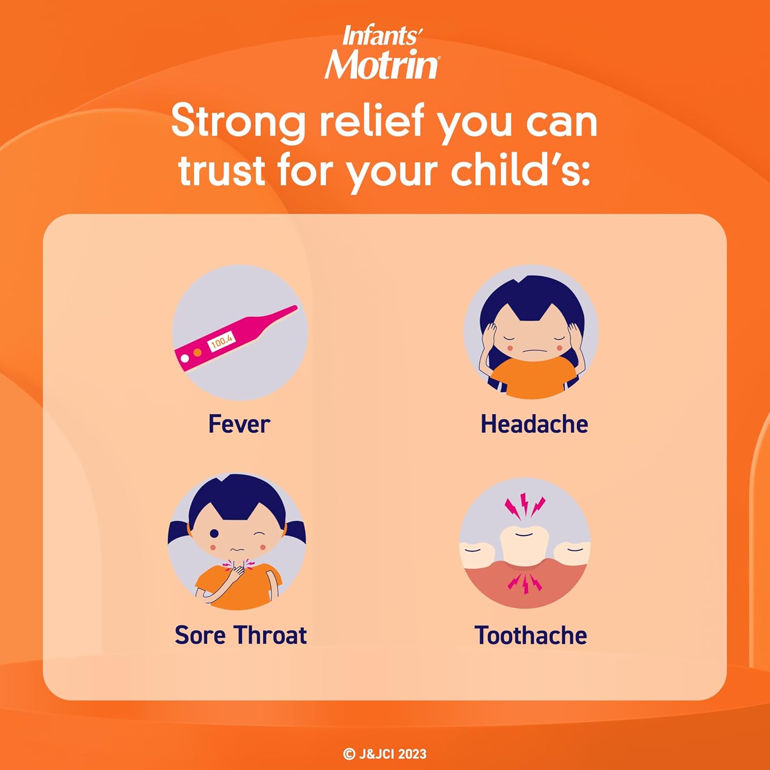Children's Pain Relief Motrin 50 mg / 1.25 mL Strength Ibuprofen Oral Drops 1 oz.,Packaging Type- Each