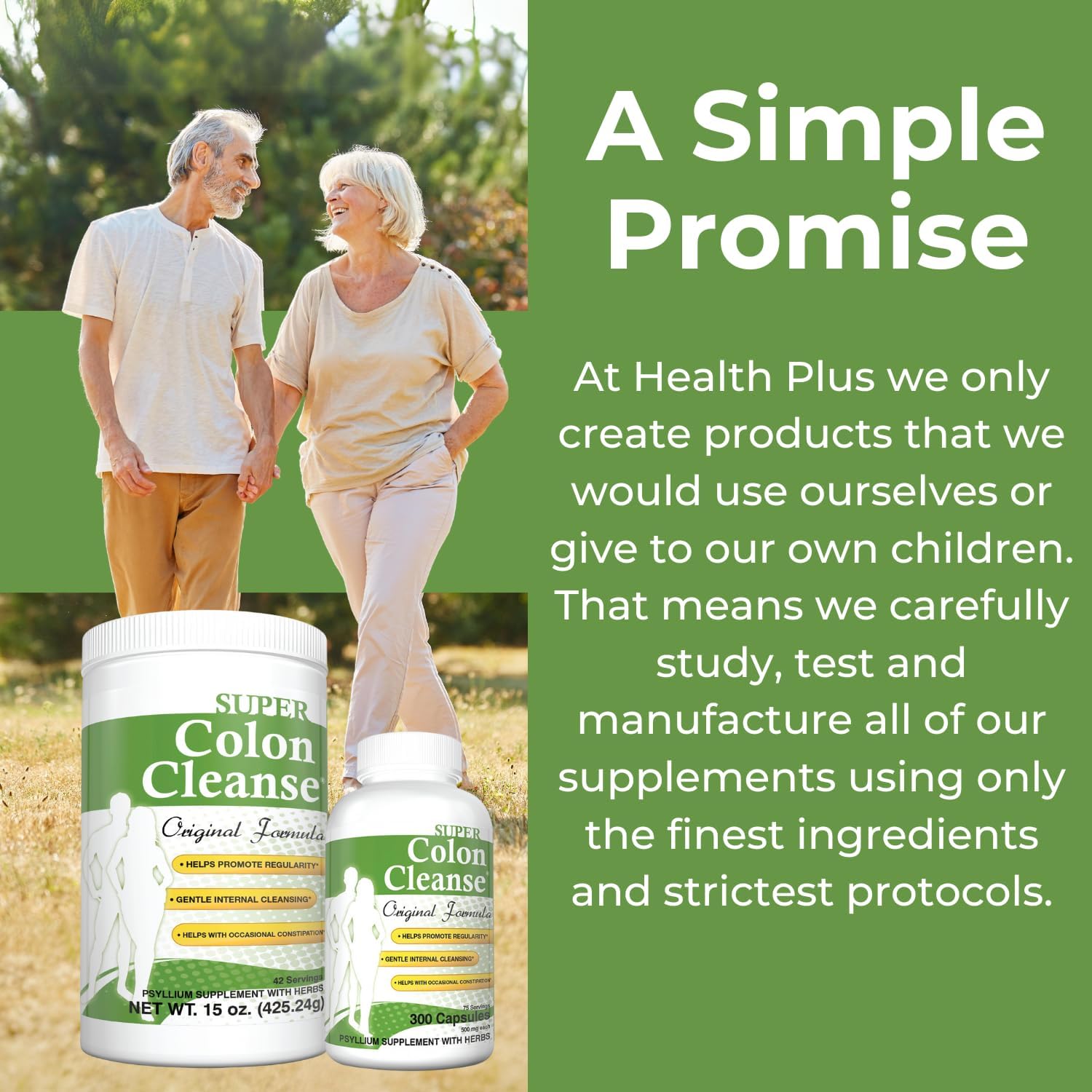 Health Plus - The Original Colon Cleanse Plain - 12 Oz