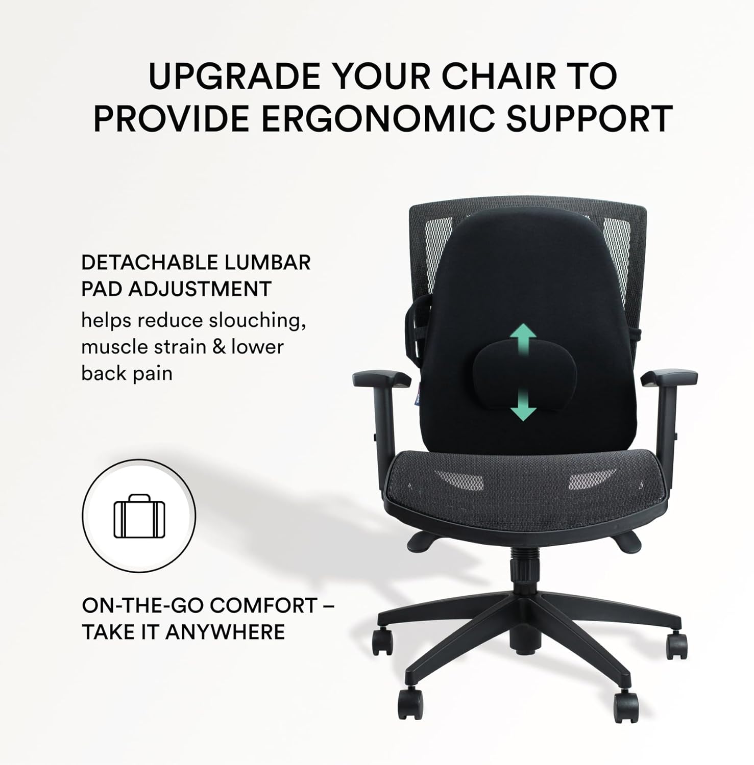 Wideback Backrest Support Obusforme  Black