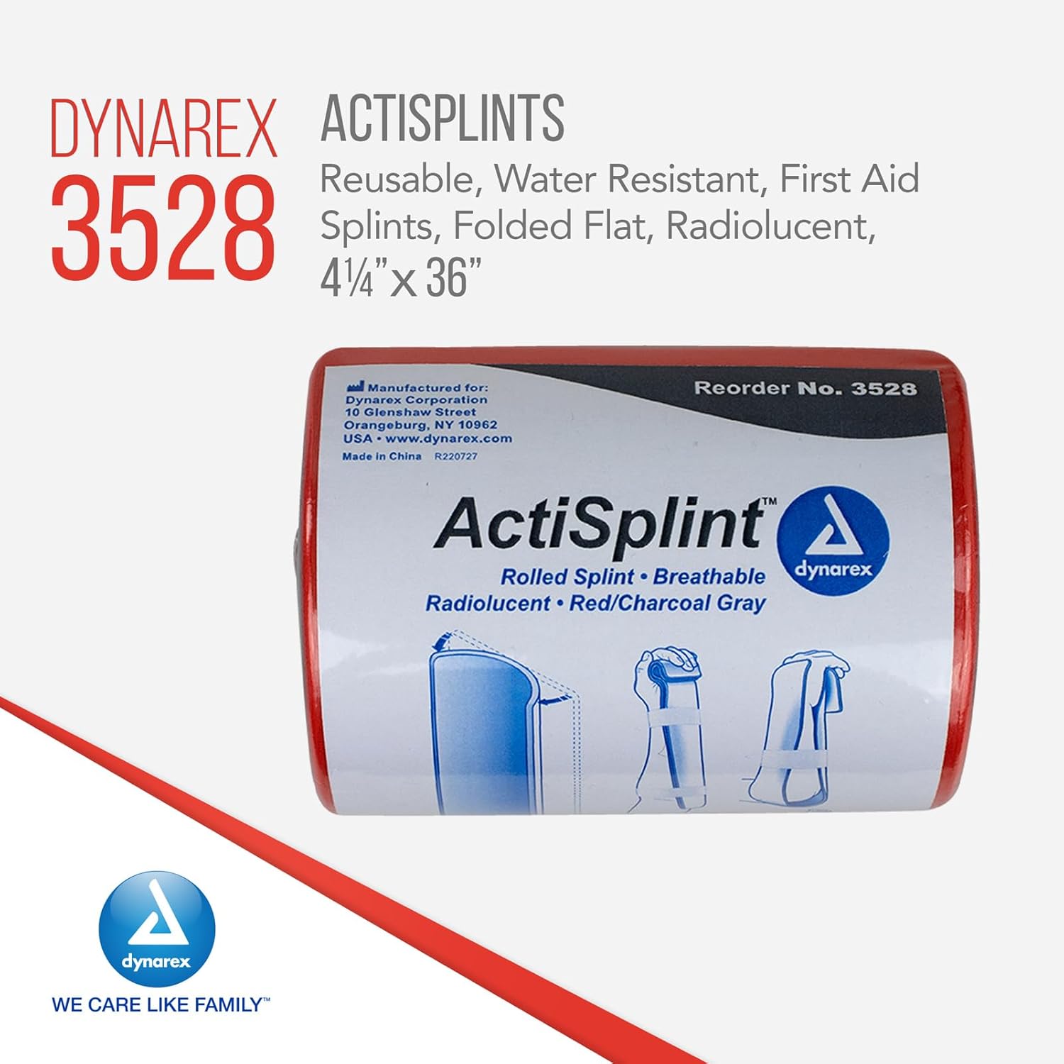 Dynarex ActiSplint - Folded Flat