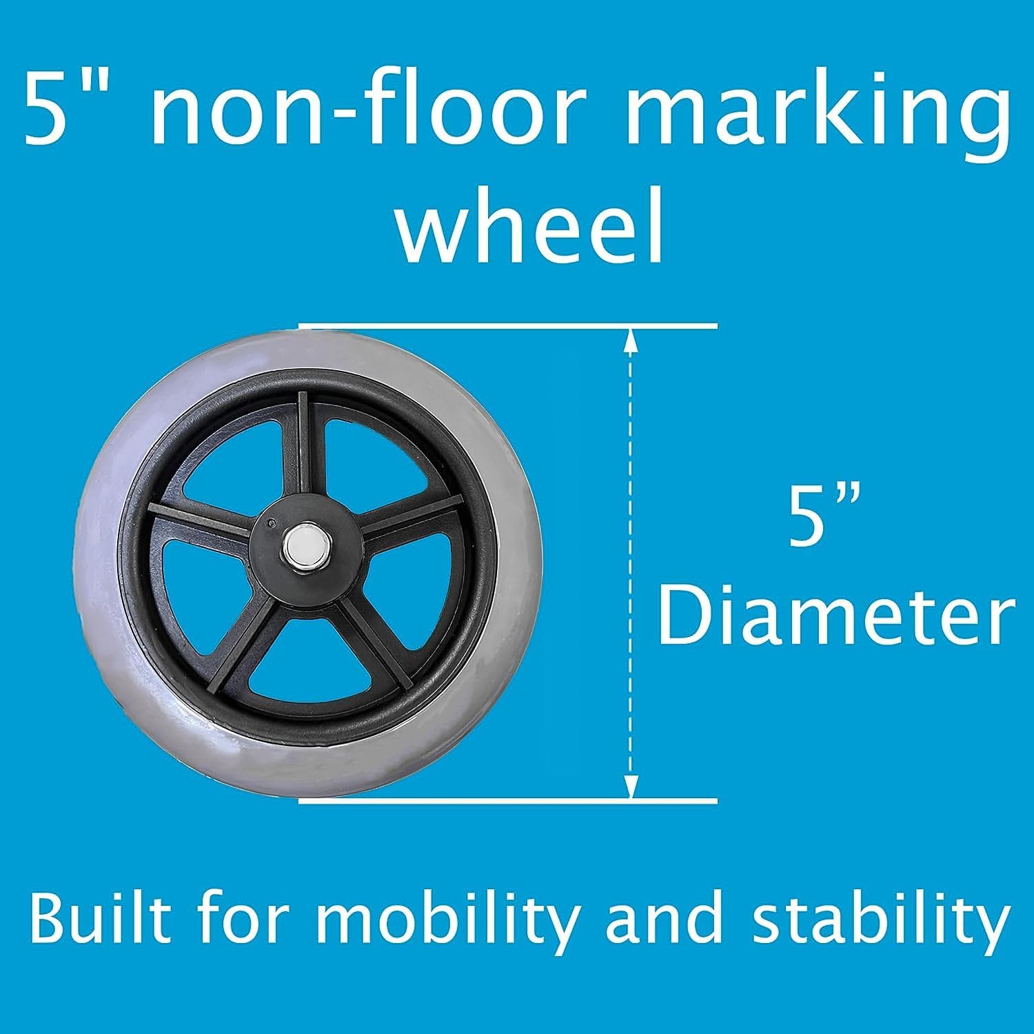 ProBasics Bariatric 2-Button Walker with 5-inch Wheels