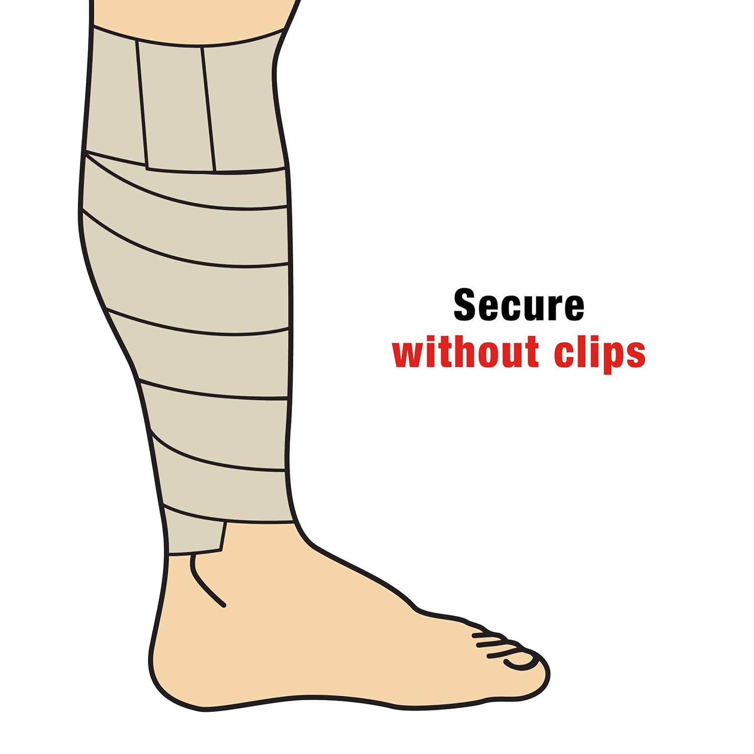 Elastic Bandage 3M ACE 4 Inch Width Clip Detached Closure Tan NonSterile Standard Compression,Packaging Type- Each