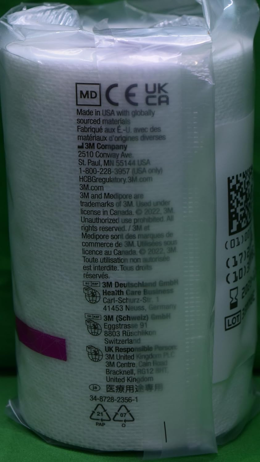 Perforated Medical Tape 3M Medipore H White 4 Inch X 10 Yard Soft Cloth NonSterile, Packaging Type- Case