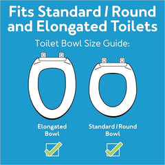 Carex Classics Raised Toilet Seat with Armrests